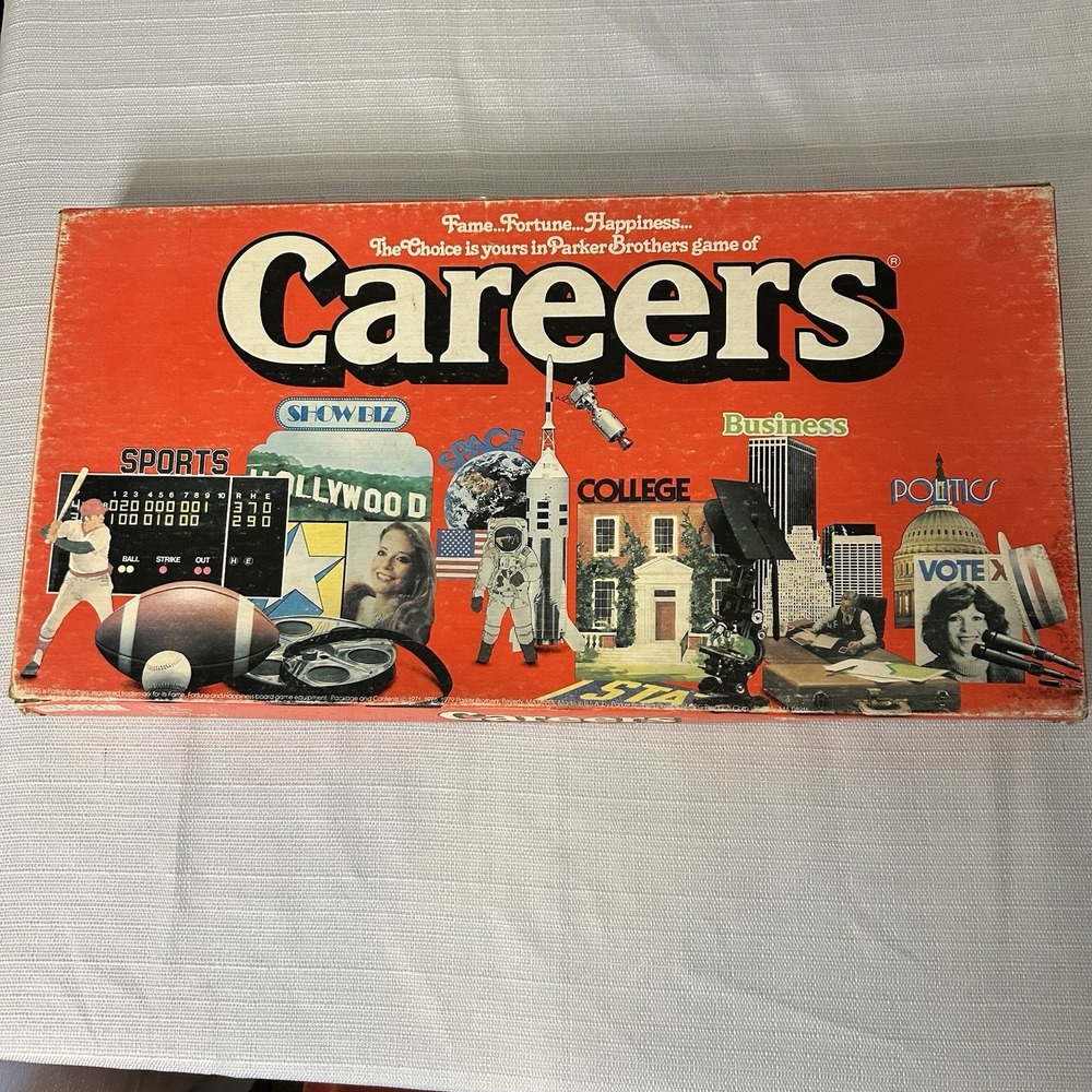 Vintage 1979 Careers Board Game by Parker Brothers 100% Complete‎